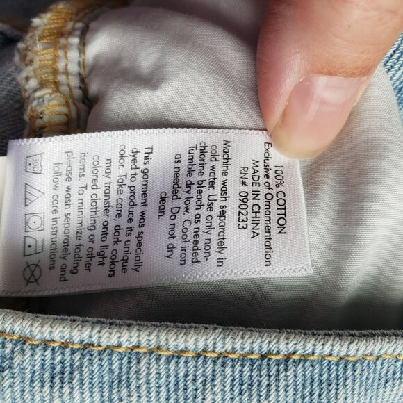 NEW Pacsun Floral Embroidered Blue Denim Skirt Miranda Coastal Cowgirl Girly - Picture 9 of 9